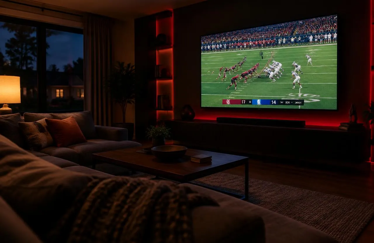 IPTV USA streaming live TV in a US living room